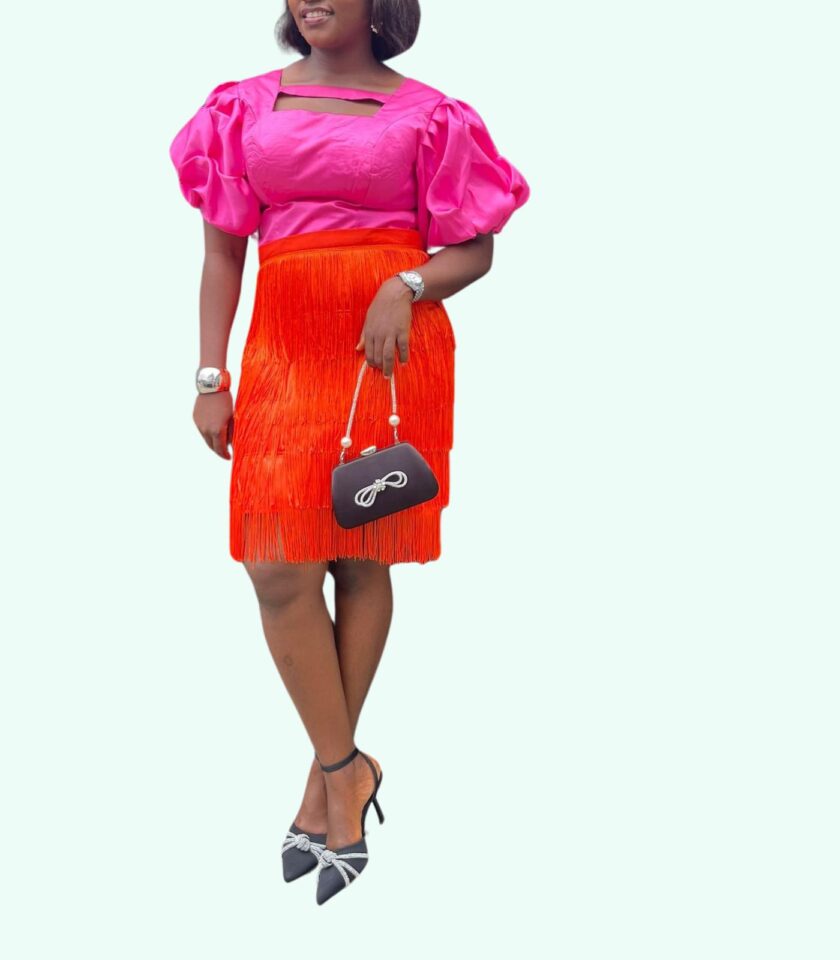 Pink & Orange 2 Piece